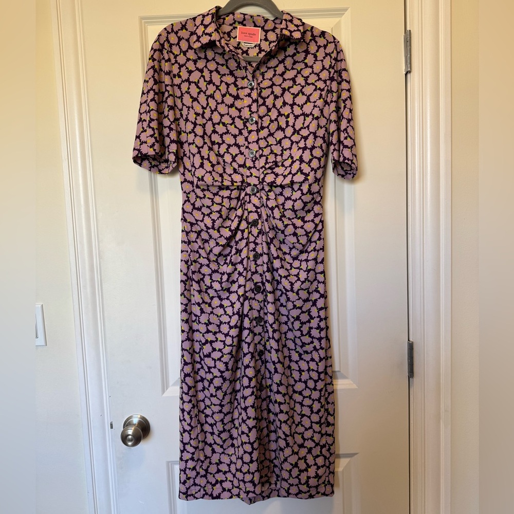 Kate Spade Purple and Pink Floral Dress